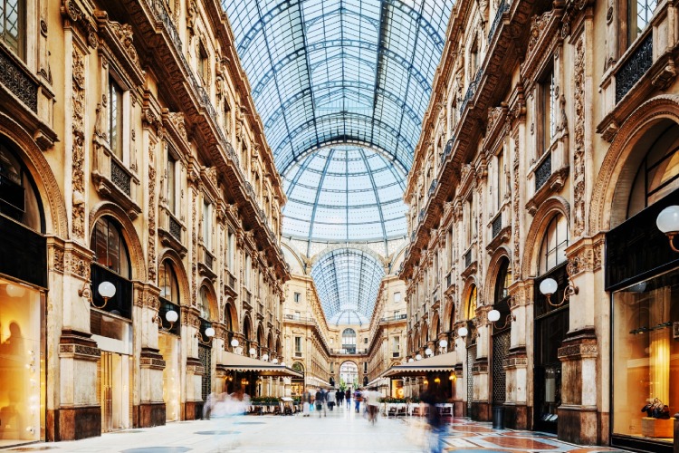 Galeria Vittorio Emanuele II, Milão, Itália