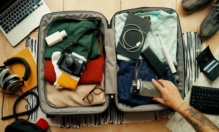 Organizar a mala de viagem