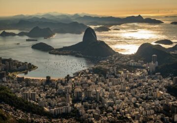 Vista do Rio de Janeiro de cima do Cristo Redentor