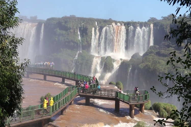 Cataratas do Iguaçu, no Brasil.