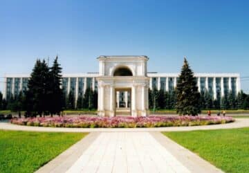 Assembleia Nacional, na capital da Moldávia